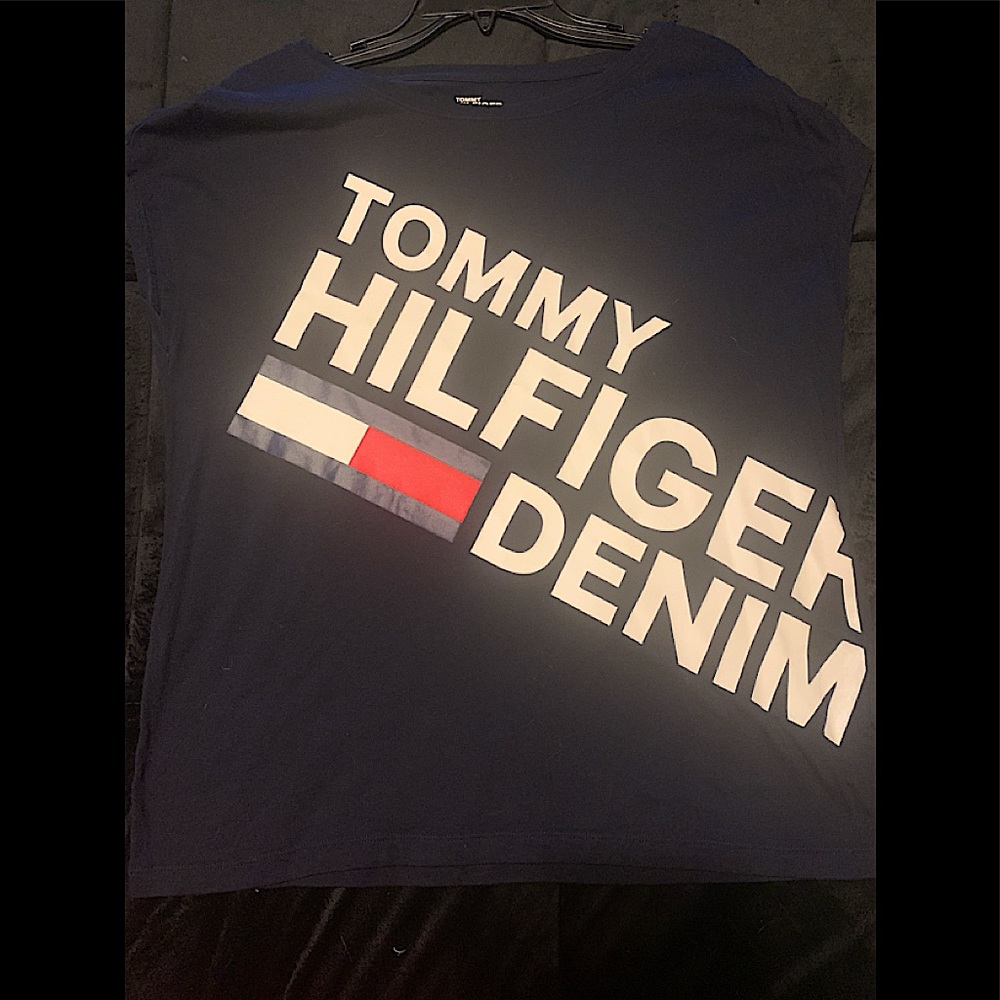 Tommy Hilfiger Denim Navy Logo T—Shirt